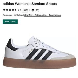 Adidas Sambae Black and White Sneakers
